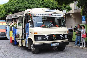211. Brunnenfestumzug in Bad Langensalza mit vielen fr&ouml;hlichen Akteuren