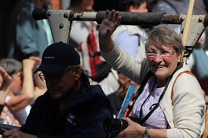 Teilnehmerinnen und Teilnehmer des Festumzuges zum 211. Brunnenfest in Bad Langensalza 