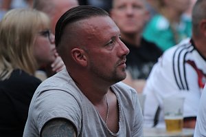 Public Viewing auf dem Neumarkt in Bad Langensalza zum Achtelfinalspiel der EM 2024 - Deutschland gegen D&auml;nemark