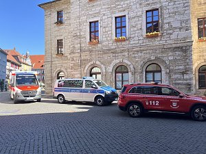 Einsatz heute Vormittag in Bad Langensalzas Innenstadt