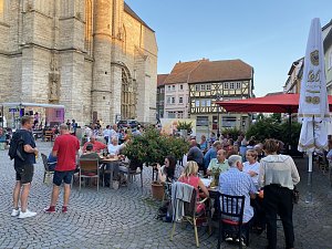 Wundervolle Abendstimmung an der Marktkirche