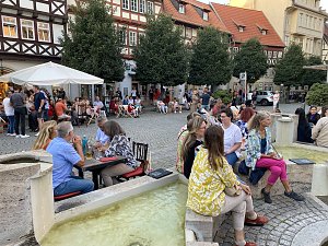 Wundervolle Abendstimmung an der Marktkirche