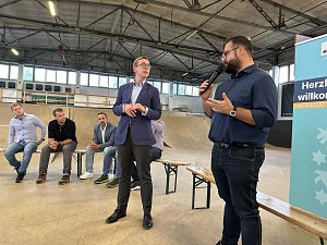 Phillip Amthor zu Besuch in Mühlhausen