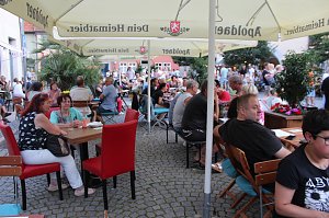 Gro&szlig;artige Stimmung und viele G&auml;ste beim BaLaTon auf dem Kornmarkt in Bad Langensalza