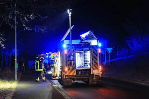 Unfall mit schwer verletztem Mann