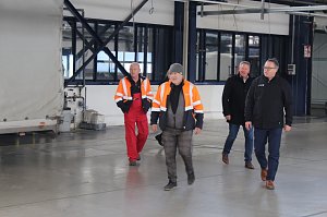 Ortsbegehung einer m&ouml;glichen neuen Halle f&uuml;r Federn O&szlig;wald