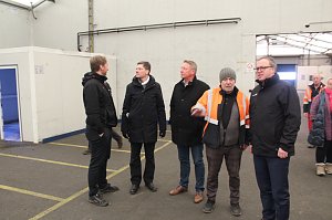 Ortsbegehung einer m&ouml;glichen neuen Halle f&uuml;r Federn O&szlig;wald