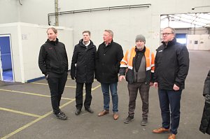 Ortsbegehung einer m&ouml;glichen neuen Halle f&uuml;r Federn O&szlig;wald