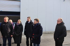 Ortsbegehung einer m&ouml;glichen neuen Halle f&uuml;r Federn O&szlig;wald