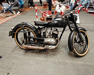 Peter Blei auf der Motorradmesse Erfurt