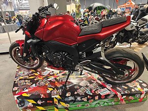 Peter Blei auf der Motorradmesse Erfurt