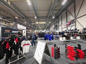 Peter Blei auf der Motorradmesse Erfurt