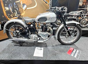 Peter Blei auf der Motorradmesse Erfurt