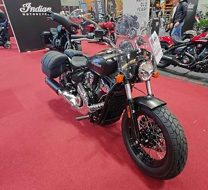 Peter Blei auf der Motorradmesse Erfurt
