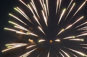Gro&szlig;es Feuerwerk zum diesj&auml;hrigen Brunnenfest in Bad Langensalza