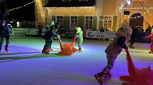 Eisbahn mit super Party in Bad Langensalza er&ouml;ffnet