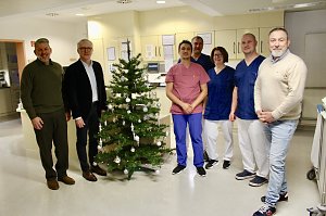 Weihnachtsbesuch auf der ITS im Hufelandklinikum Bad Langensalza