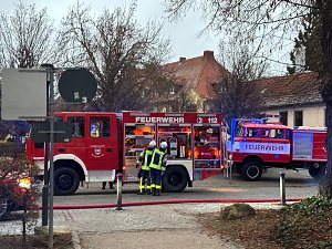Einsatz der Feuerwehr Bad Langensalza beimBrand im Verbandswasserwerk