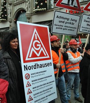 Bild: Aktion in Erfurt