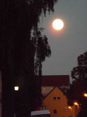 Vollmond &uuml;ber dem Forstbergviertel. (Foto: Foto: Mix)