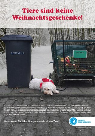 Bild: Tiere sind keine Geschenke