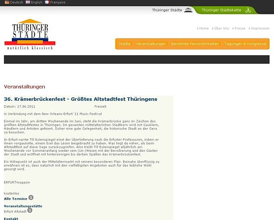 Neue Seite im Netz (Foto: privat)