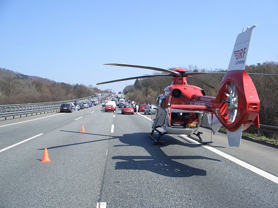 Einsatz auf der Autobahn (Foto: DRF)