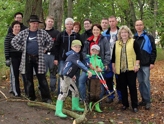 Arbeiten im Schlosspark (Foto: privat)