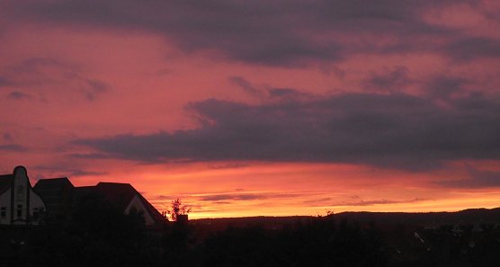 Am Montagabend &uuml;ber Nordhausen (Foto: Bernd Thielbeer)