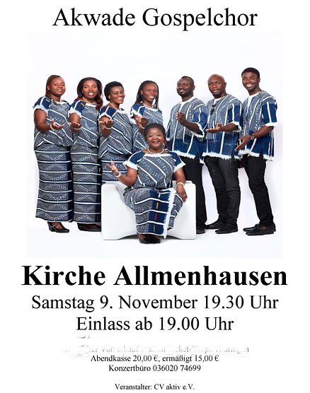 Gospelkonzert in Allmenhausen (Foto: privat)