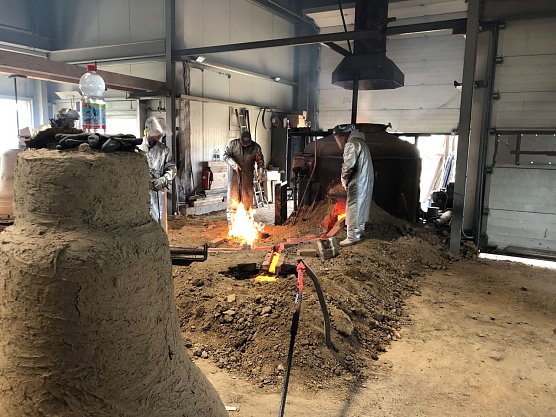 Glockenguss f&uuml;r die Trinitatiskirche (Foto: Pfarrer Karl Weber)