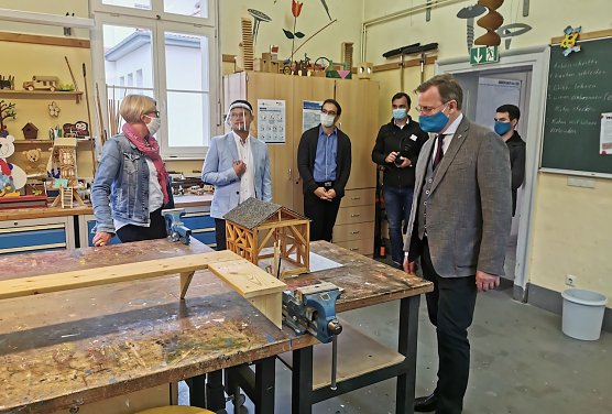 Ministerpr&auml;sident Bodo Ramelow besucht MGH Geschwister Scholl M&uuml;hlhausen (Foto: &copy; Stadtverwaltung M&uuml;hlhausen)