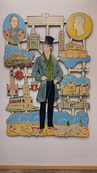 Das St&uuml;ler Tableau von Moritz G&ouml;tze wird dauerhaft in der M&uuml;hlh&auml;user Stadtbibliothek zu sehen sein (Foto: Stadtverwaltung M&uuml;hlhausen)