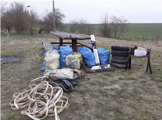 Die BSO nutzte das Wochenende um am Schlotheimer Stausee aufzur&auml;umen (Foto: BSO)