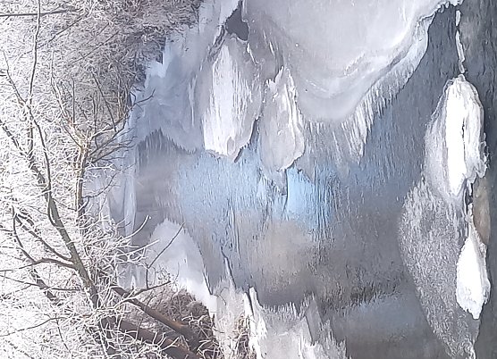 Eiswand (Foto: Sabine Preissler)