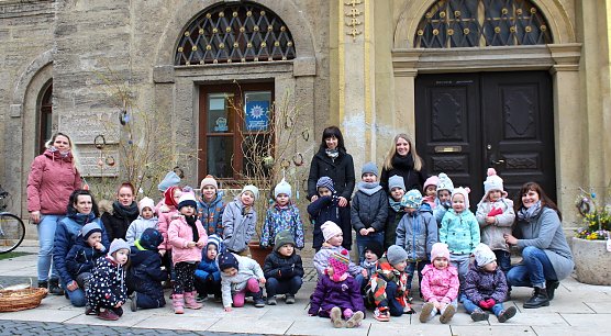 Die "Putzkolonne" der Salza Knirpse (Foto: oas)