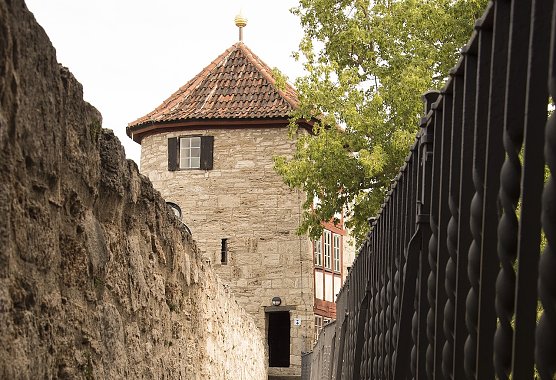 Historische Wehranlage in M&uuml;hlhausen  (Foto: Alexander Diehl)