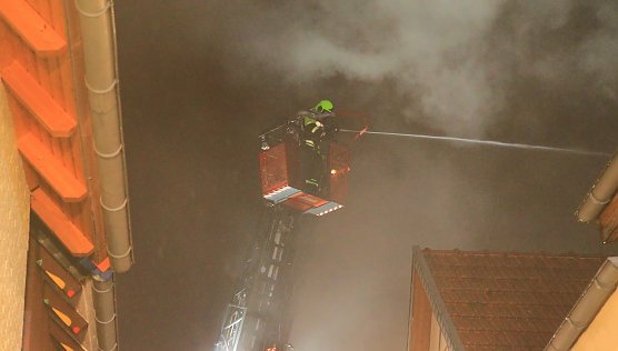 Geb&auml;udebrand in Schlotheim (Foto: S.Dietzel)