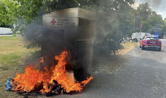 Brand in der Poststar&szlig;e (Foto: Feuerwehr Bad Langensalza)