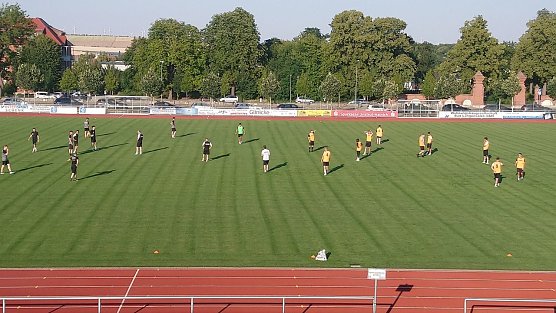 Erster Test f&uuml;r die Preu&szlig;en (Foto: Markus Fromm)