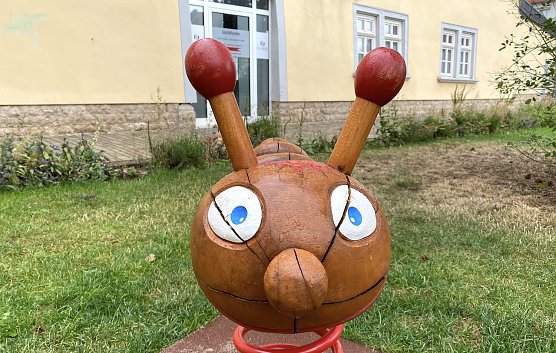 Erregte regionale Aufmerksamkeit: Spielmobilk&auml;fer am Entenlaich (Foto: uhz)