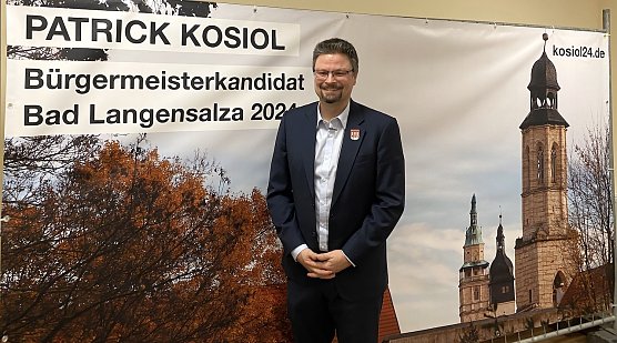 Der Bad Langensalzaer Patrick Kosiol will im Mai B&uuml;rgermeister seiner Stadt werden  (Foto: oas)