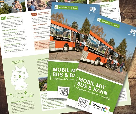 Neue Mobilfaltkarte f&uuml;r Ersterkunder und Erfahrene (Foto: Welterberegion Wartburg Hainich)