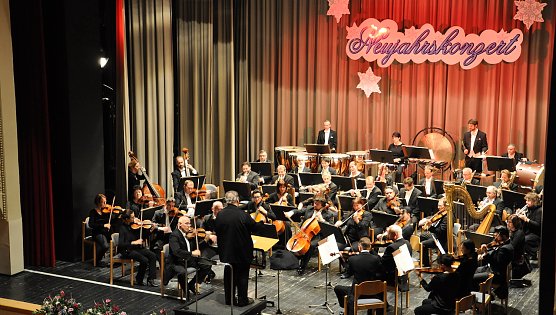 Das Loh-Orchester Beie einem fr&uuml;heren Neujahrskonzert (Foto: Stadtverwaltung bad Langensalza )