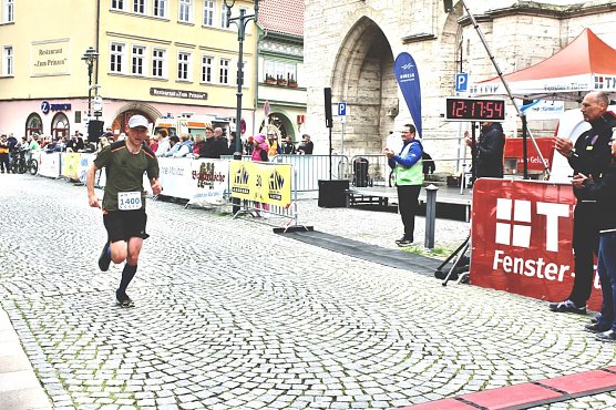 Ren&eacute; Gro&szlig;e vom Rennsteiglaufverein wurde Zweiter (Foto: Eva Maria Wiegand)
