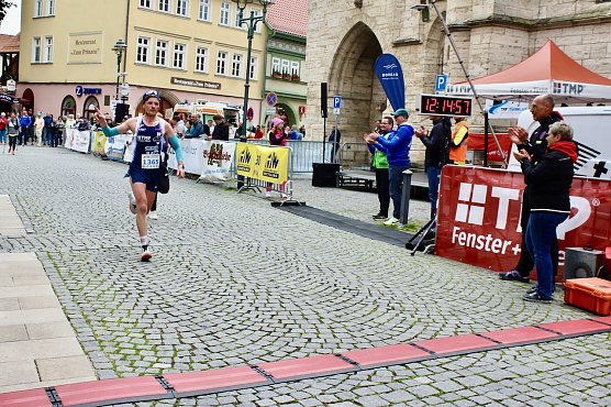 Der Langensalzaer Marcel Krieghoff gewann &uuml;ber 12,5 km den 3-T&uuml;rme Lauf (Foto: Eva Maria Wiegand)