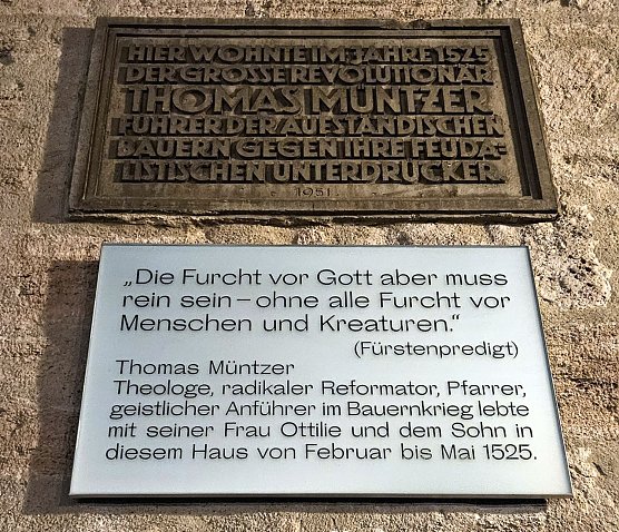 Neue M&uuml;ntzer Tafel in M&uuml;hlhausen (Foto: Evangelischer Kirchenkreis M&uuml;hlhausen)