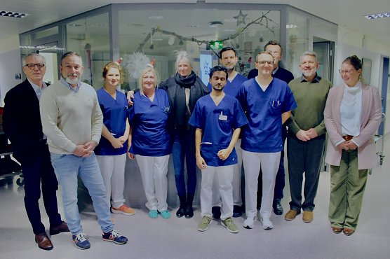 Besuch der Station 9 im Hufeland Klinikum Bad Langensalza (Foto: Eva Maria Wiegand)