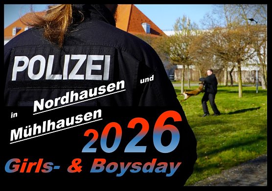 In Nordhausen und Mühlhausen gibt es einen Gilrs- und Boysday. (Foto: Pressestelle Polizei) In Nordhausen und Mühlhausen gibt es einen Gilrs- und Boysday. (Foto: Pressestelle Polizei)