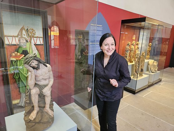 Die Direktorin Dr. Susanne Kimmig-V&ouml;lkner freut sich auf die Wiederer&ouml;ffnung des Bauernkriegsmuseums mit der neuen Sonderausstellung  (Foto: Matthias Nolte, M&uuml;hlh&auml;user Museen)